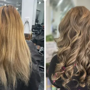 Before and after of a Highlight lowlight