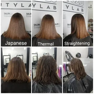 Japanese thermal straightening! No need flat iron anymore.