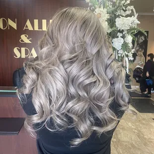 Ash color balayage by a Shandra