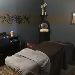 Massage and body wraps room