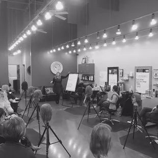 Our stylists believe in life long learning... enjoying class!