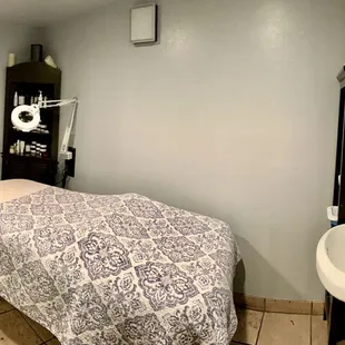 skincare and waxing room