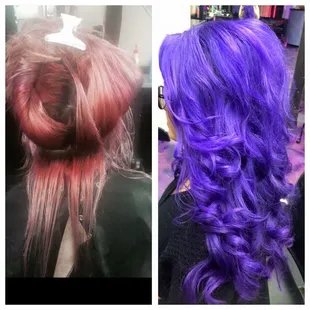 Vibrant Violet before and after by Ofelia