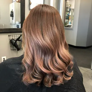 Rose gold Balayage