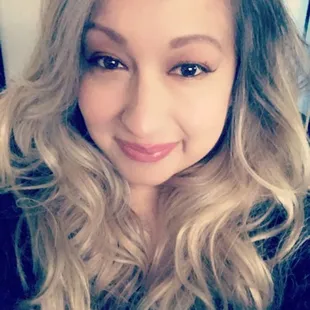 Full highlights as a root retouch and to add a more icy tone to hair on this beautiful lady!