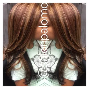 Red with dimensional highlights