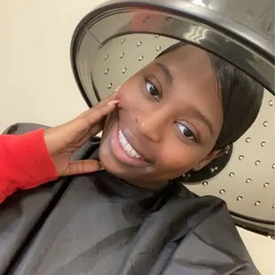 Under the dryer