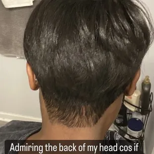 Screenshot from a video home straight from the salon