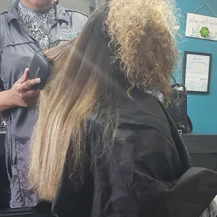 This is how long my was before cut  it