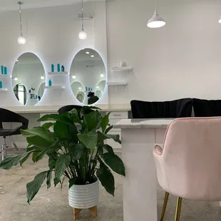 Their nail area that their gonna get up and running soon, so you can really get it all done here!