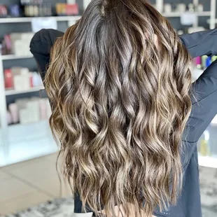 Handtied Extensions and color by Karissa