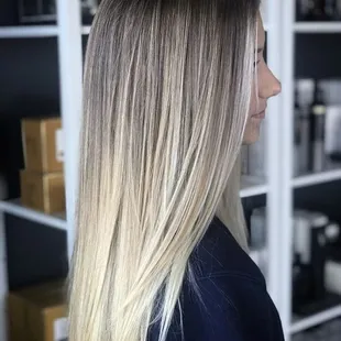 Hand painted balayage