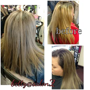 From brassy to cool grey tones