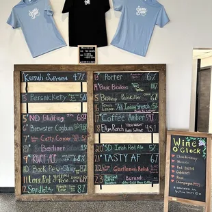 Merch and Menu