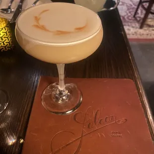 Fluffy Ted (martini glass) and two time (glass mug in the back)