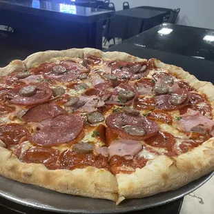 Grand Concourse Meat Lovers Pizza
