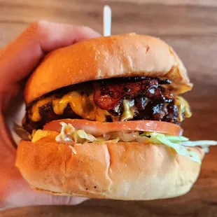 All American burger