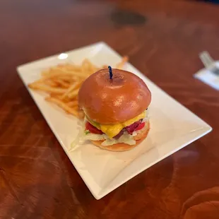 a plate of food on a table