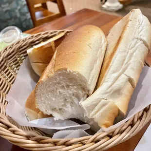 Bread basket - complimentary for the table. Brought to table warm. Slight crisp to the crust - nice touch.