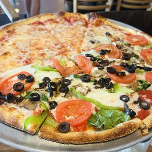 1/2 Cheese &amp; 1/2 Veggie