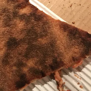 Blackened pizza