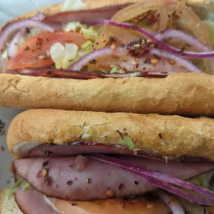 Ham sandwich which should be Italian