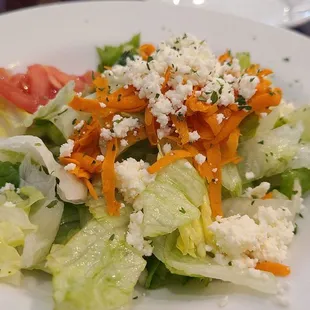Side salad with dinner