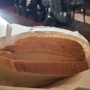 Fresh bread and oil is terrific