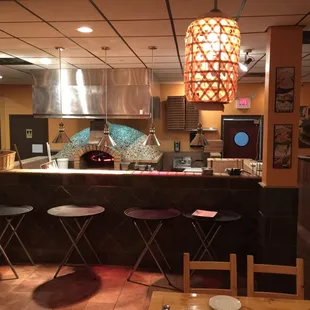 The wood fire oven in the new restaurant expansion