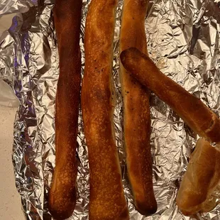 This was our first time eating food from here. Got home and our breadsticks are hard as rocks. Not good at all.