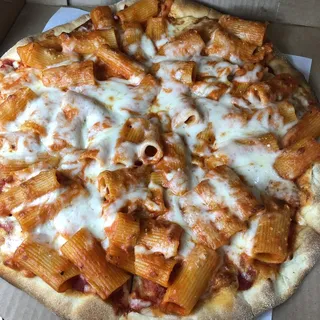 Baked Ziti Thin Crust Pizza