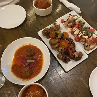 plates of food on a table