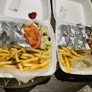 G2. Chicken Gyro and PH2. Chicken Philly