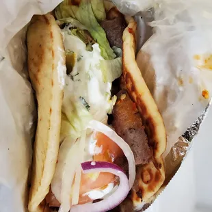 Lamb n steak gyro