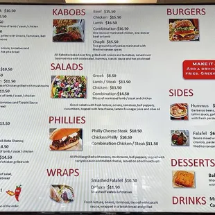 Menu as of 7/24/2024