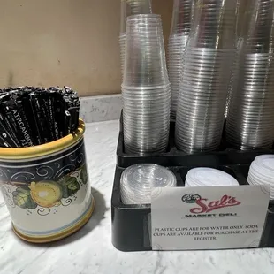 Courtesy cups