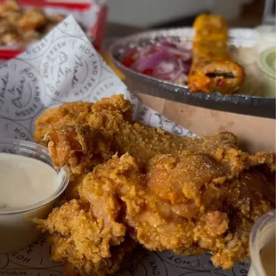 2pcs Fried Chicken