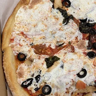 This is what my pizza looked like and the taste wasn't any better.