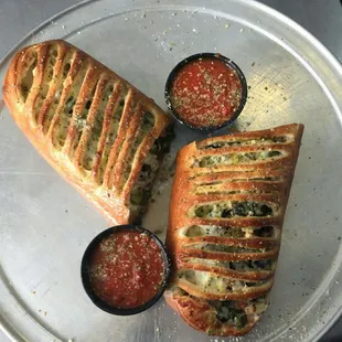 Our large stromboli.

Like us on facebook:
@salspizza701battlefield