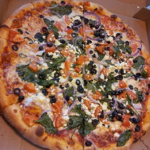 Greek pizza