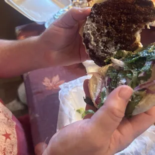 Suppose to be a Fried Chicken Sandwich. Burnt and gross.