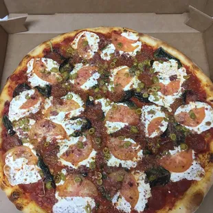 pizza, food