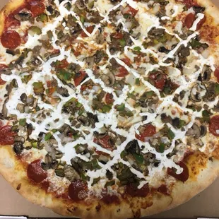 pizza, food