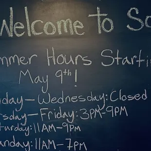 Summer Hours 2024