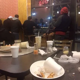 F on the cleanup. Great late night waste-oid watching from the windows...or who stumble in.