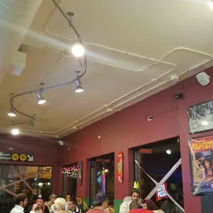 people eating at a restaurant