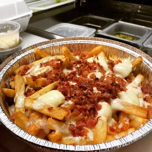 Bacon cheese fries