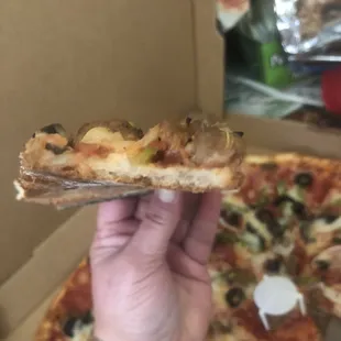 You can see there&apos;s definitely not extra cheese on there.