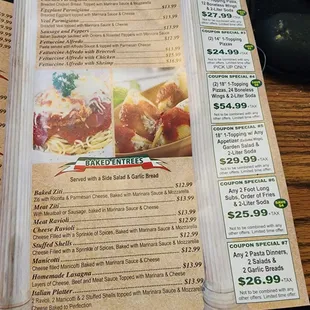 Sal&apos;s Pizza Menu