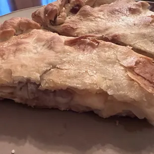 This is the stuffed pizza we received- no sauce!